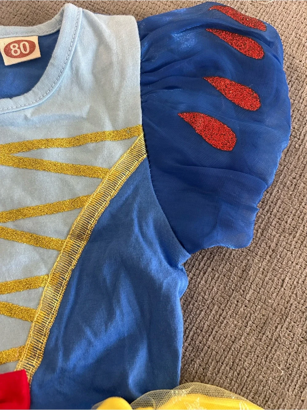 Disney Snow White Princess Costume Dress Toddler Girls Size 9–12 Months (80